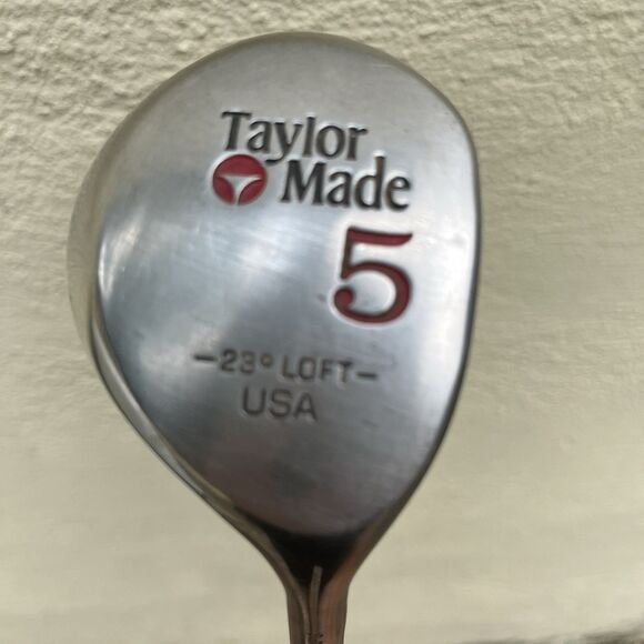 Taylormade Pittsburgh Persimmon 23° Golf Fairway 5 Wood Stiff Steel RH 24.5” - Picture 1 of 12
